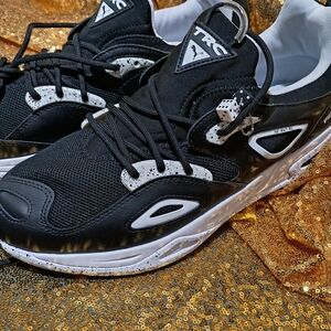 Puma Black and White TRC Sneakers
